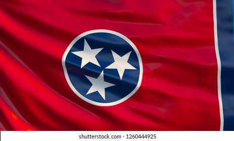 Tennessee State Flag Waving Flag Tennessee Stock Illustration ...