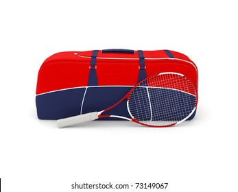 Tennis Bag And Racquet