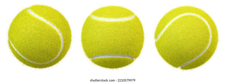 Tennis ball isolated on white. 3d illustration - Powered by Shutterstock