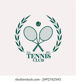 Tennis Club Logo Design, sport emblem - Powered by Shutterstock