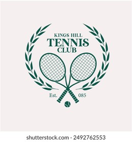 Tennis Club Logo Design, sport emblem - Powered by Shutterstock