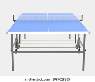 Tennis table isolated on background. 3d rendering - illustration