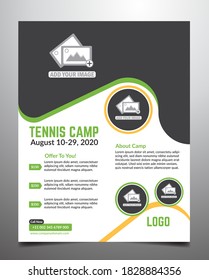 
Tennis Tournament Flyer Template Design