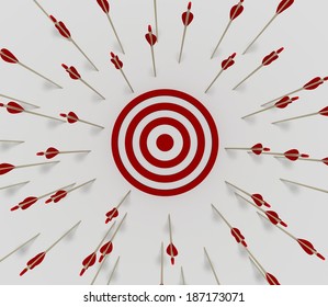 Tens Of Arrows That Have Missing  The Target