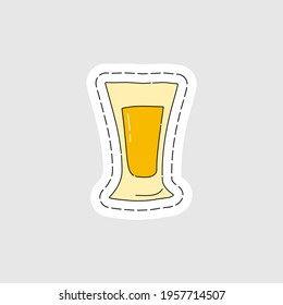 Tequila shot glass as a sticker. Cartoon sketch graphic design. Doodle style. Colored hand drawn image. Party drink concept for restaurant, cafe, party. Freehand drawing style for any illustration.
 - Powered by Shutterstock