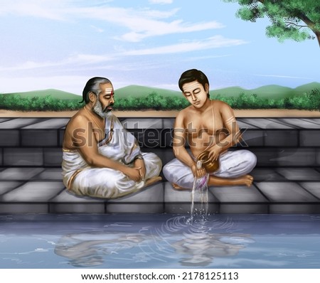 Tarpaṇam is a term in the Vedic practice that refers to an offering made to divine entities