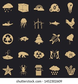 Terra Icons Set. Simple Set Of 25 Terra Icons For Web For Any Design