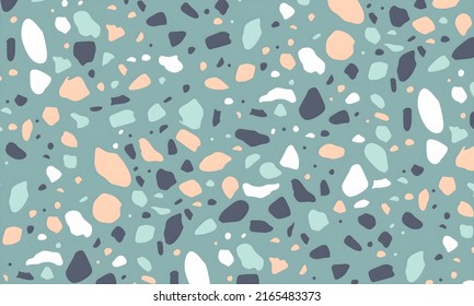 Terrazzo Background Pattern Design. Illustration