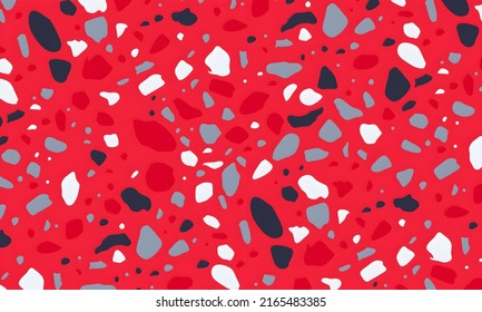 Terrazzo Background Pattern Design. Illustration