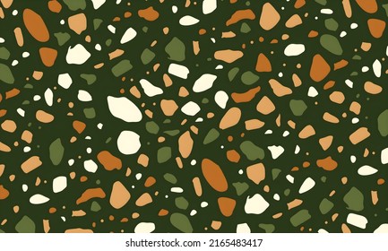 Terrazzo Background Pattern Design. Illustration