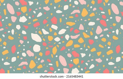 Terrazzo Background Pattern Design. Illustration