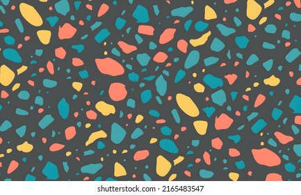 Terrazzo Background Pattern Design. Illustration