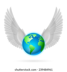 824 Angel Wings Earth Images, Stock Photos & Vectors | Shutterstock