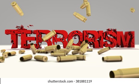 Terrorism 3d text concept