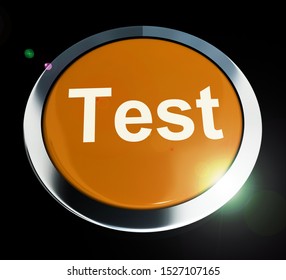 Test Concept Icon Means Beta Version Or Trial. Online Development Or Programming Update - 3d Illustration