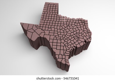 Texas 3d Map Illustration Stock Illustration 546731041 | Shutterstock