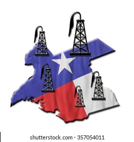  Texas Booming Oil Field Industry.