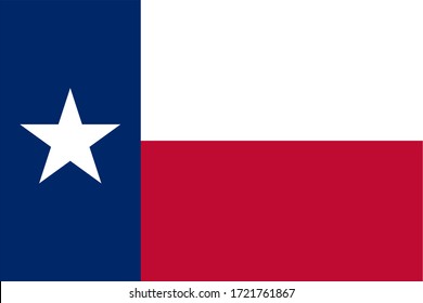 Texas Flag Illustration States of USA