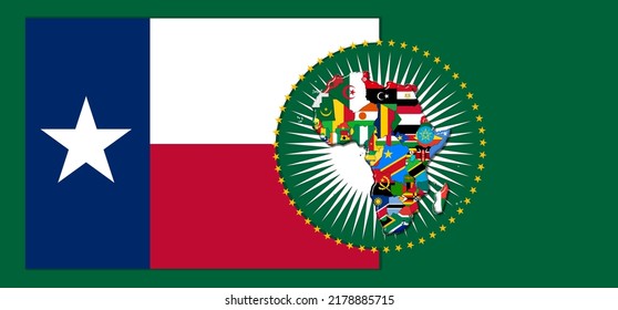 Texas Flag Map Flags African World Stock Illustration 2178885715 ...