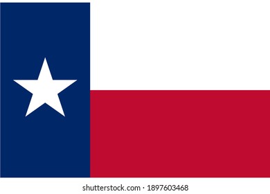 Texas flag official proportions flat