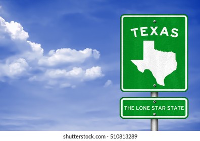 Texas - Texas Highway Sign