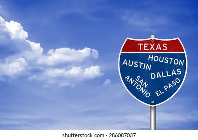 Texas - Road Sign