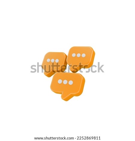 text box speech bubble shape balloon chat model 3d