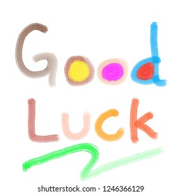 Text Good Luck Stock Illustration 1246366129 | Shutterstock