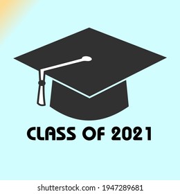 text for graduation designs, congratulation events, parties, high school or college graduates. Letters Class 2021 for greetings, invitation cards - Powered by Shutterstock