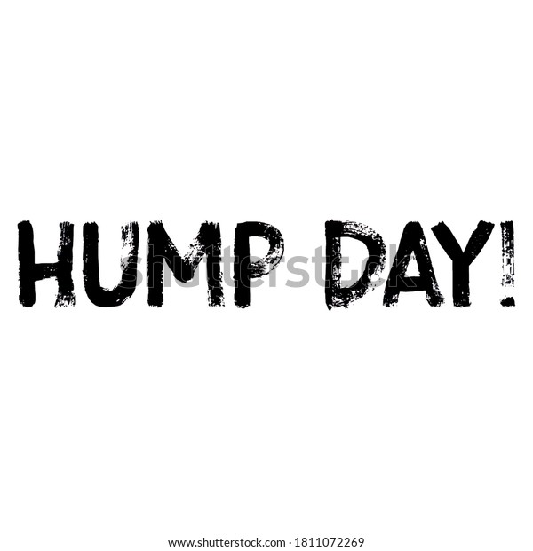 Text Hump Day On White Background Stock Illustration 1811072269