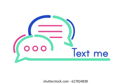 Text Me Communication Connection Concept