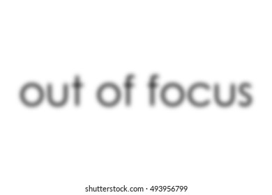 TEXT : out of focus text - lowercase on white background