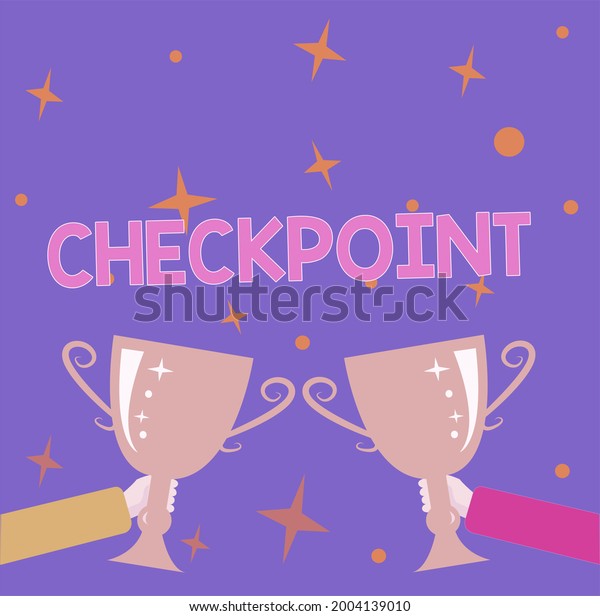 Text
showing inspiration Checkpoint. Business idea manned entrance,
where travelers are subject to security checks Abstract Victory
Reward Ceremony, Celebrating New Winner
Concept