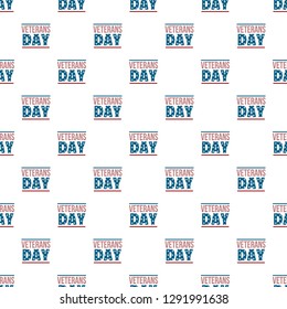 Text veterans day pattern