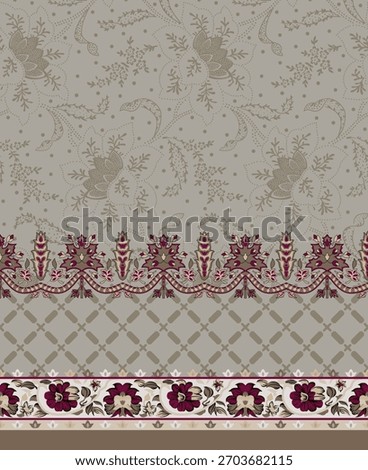 Textile Abstract background  Border Design for Digital and screen Fabric Print  design pattern 