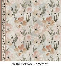 textile design with cute flower pattern 2026 design 