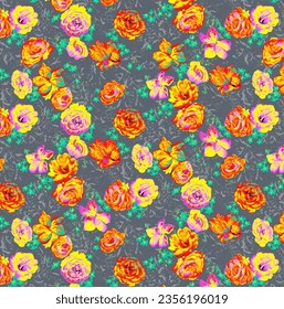 Textile design multicolor pattern in reapeat for women fabric printing like abstract ethnic ikat floral flowers texture backgrounds. And use for others like wallpapers wedding card greeting cards etc.