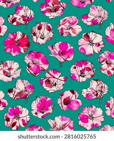 Textile design multicolor pattern in reapeat for women fabric printing like abstract ethnic ikat floral flowers texture backgrounds. And use for others like wallpapers wedding card greeting cards etc.