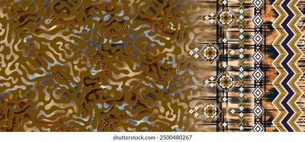 Textile digital design motif pattern decor hand made artwork mini bold theme, ground texture, abstract flowers, background effects and border design