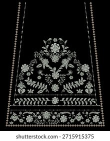 textile digital design motif pattern hand made artwork frame women cloth ornament abstract border rug ethnic ikat etc new semi bold flower designs with geometrical working