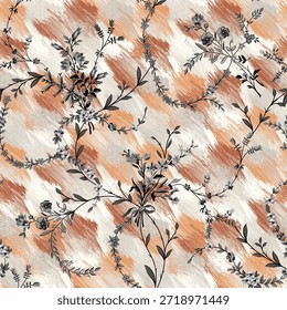textile digital design motif pattern hand made artwork frame  wallpaper women cloth ornament abstract border rug ethnic ikat etc new semi bold flower designs with working