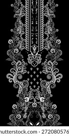 textile digital design motif pattern hand made artwork frame gift card wallpaper women cloth ornament abstract border rug ethnic ikat etc new semi bold flower designs with geometrical working