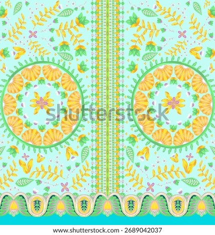 textile digital design motif pattern hand made artwork frame gift card wallpaper women cloth ornament abstract border rug ethnic ikat etc new semi bold flower designs with working