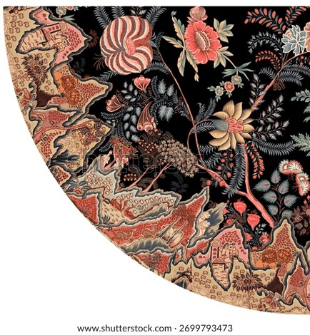 textile digital design motif pattern hand made artwork frame gift card wallpaper women cloth ornament abstract border rug ethnic ikat etc new semi bold flower designs 