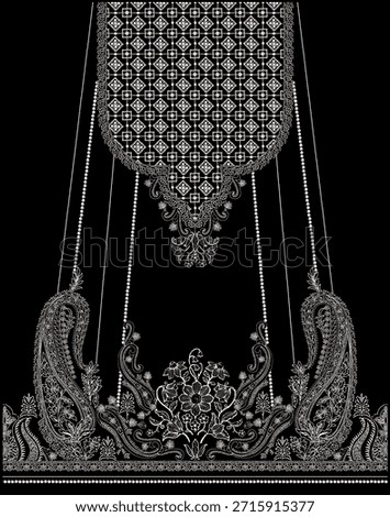 textile digital design motif pattern hand made artwork frame women cloth ornament abstract border rug ethnic ikat etc new semi bold flower designs with geometrical working