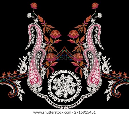 textile digital design motif pattern hand made artwork frame women cloth ornament abstract border rug ethnic ikat etc new semi bold flower designs with geometrical working