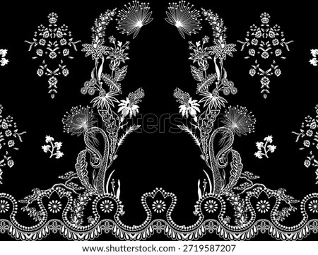 textile digital design motif pattern hand made artwork frame gift card wallpaper women cloth ornament abstract border rug ethnic ikat. new semi bold flower designs 