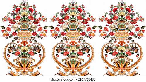 Textile digital design Rug motif border ikat pattern handmade artwork suitable for women cloth design front back and dupatta print.Set of Oriental damask patterns for greeting cards and wedding invite