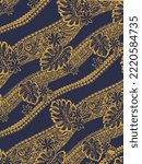 Textile digital patterns motif decor border traditional thai baroque luxury flowers  handmade artwork abstract vintage rug shaped suitable for women cloth front back dupatta print fabrics industry etc