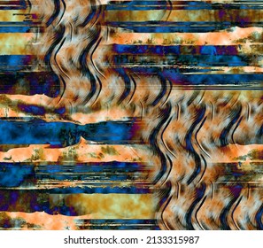 Textile fashion fabric print patterns.Abstract digital illustration art for wall prints.Animal inspired ethnic stripe line pattern.Colorful fashion textile print pattern.Abstract trendy pattern